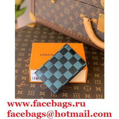 Louis Vuitton Damier Infini 3D Leather Pocket Organizer Wallet N60438 Green 2021