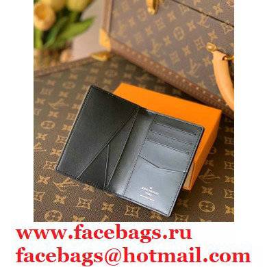 Louis Vuitton Damier Infini 3D Leather Pocket Organizer Wallet N60439 Blue 2021