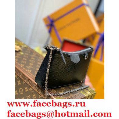 Louis Vuitton Epi Leather Easy Pouch On Strap Bag M80471 Black 2021