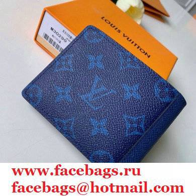 Louis Vuitton Monogram Antarctica Canvas Multiple Wallet M30299 blue 2019
