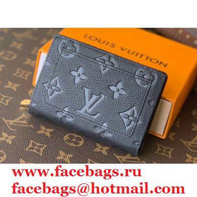 Louis Vuitton Monogram Empreinte Leather Clea Wallet M80151 Black 2021 - Click Image to Close