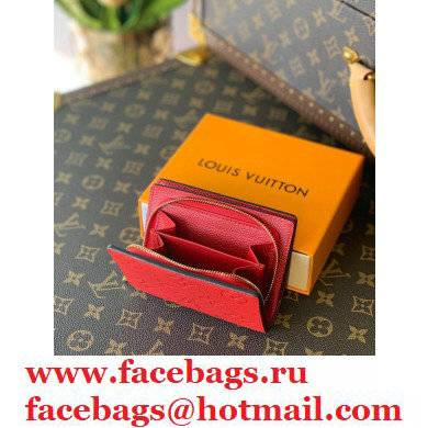 Louis Vuitton Monogram Empreinte Leather Clea Wallet Red 2021 - Click Image to Close