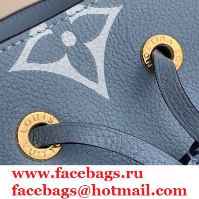Louis Vuitton Monogram Empreinte Leather NeoNoe BB Bucket Bag M45709 Summer Blue By The Pool Capsule Collection 2021