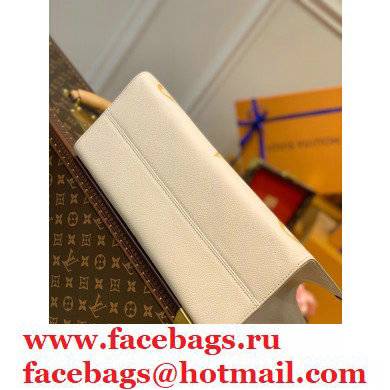 Louis Vuitton Monogram Empreinte Leather OnTheGo MM Tote Bag M45717 Cream/Saffron By The Pool Capsule Collection 2021