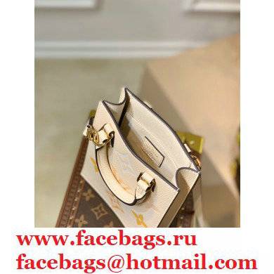 Louis Vuitton Monogram Empreinte Leather Petit Sac Plat Bag M80449 Cream/Saffron By The Pool Capsule Collection 2021 - Click Image to Close