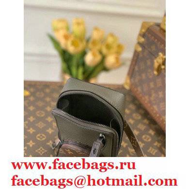 Louis Vuitton Taiga Leather Phone Box Bag M30581 Khaki Green 2021 - Click Image to Close