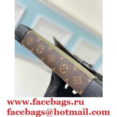 Louis Vuitton Taiga Leather Pochette Voyage Steamer Bag M30583 Khaki Green 2021 - Click Image to Close