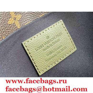 Louis Vuitton Taiga Leather Pochette Voyage Steamer Bag M30583 Khaki Green 2021