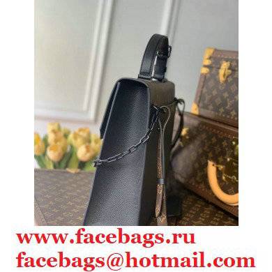 Louis Vuitton Taiga Leather Robusto Briefcase Bag M30591 Black 2021 - Click Image to Close