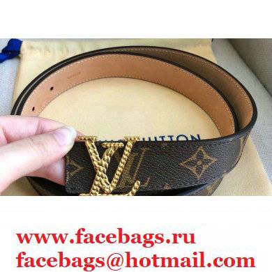 Louis Vuitton Width 3cm Belt LV112
