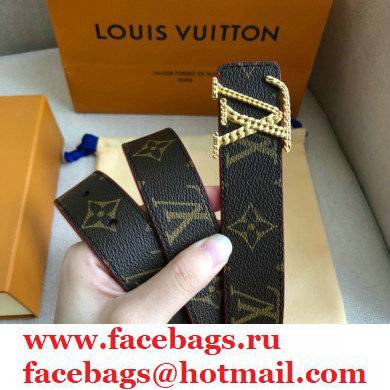 Louis Vuitton Width 3cm Belt LV113