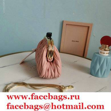 Miu Miu Belle Nappa Leather Mini Bag 5BP016 Nude Pink - Click Image to Close