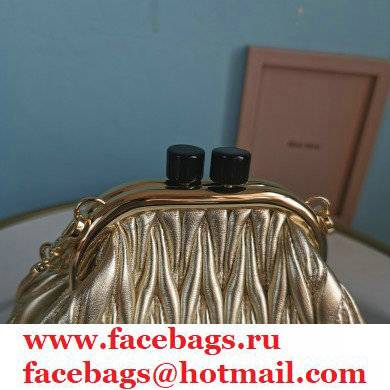 Miu Miu Belle Nappa Leather Small Bag 5BP016 Gold - Click Image to Close
