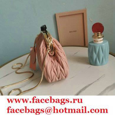 Miu Miu Belle Nappa Leather Small Bag 5BP016 Nude Pink - Click Image to Close