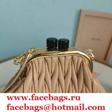 Miu Miu Belle Nappa Leather Small Bag 5BP016 Nude - Click Image to Close