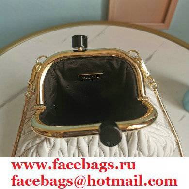 Miu Miu Belle Nappa Leather Small Bag 5BP016 White - Click Image to Close