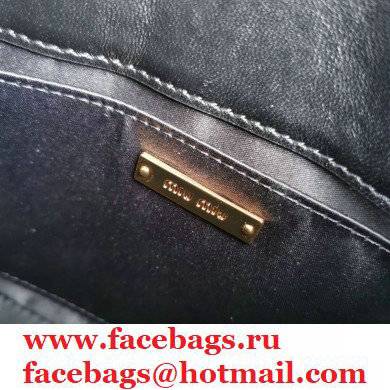 Miu Miu Coffer Matelasse Nappa Leather HandBag 5BH188 Black - Click Image to Close