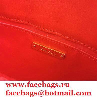 Miu Miu Coffer Matelasse Nappa Leather HandBag 5BH188 Red - Click Image to Close