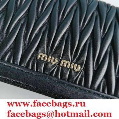Miu Miu Confidential Matelasse Nappa Leather Bag 5BH099 Black