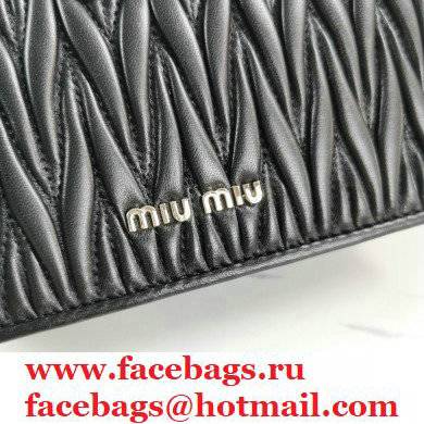 Miu Miu Matelasse Nappa Leather Bag 5BH095 Black - Click Image to Close