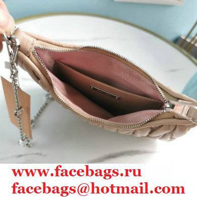 Miu Miu Matelasse Nappa Leather Shoulder Bag 5BH189 Nude - Click Image to Close