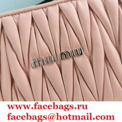 Miu Miu Shine Matelasse Shoulder Bag 5BH190 Nude Pink