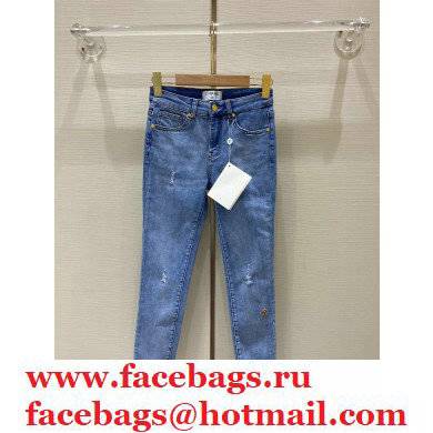 chanel blue jeans with holes 2021 - Click Image to Close