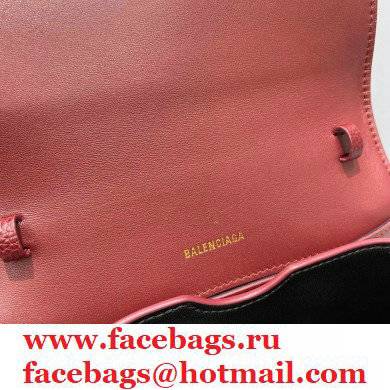 Balenciaga Cowhide Crocodile embossed Flap bag in Red Bb004 2021
