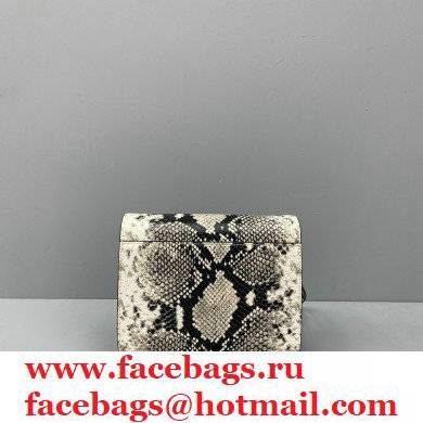 Balenciaga Cowhide Python Embossed Flap bag in Brown Bb013