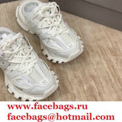 Balenciaga Nylon and mesh cloth Trackmules shoes in White Bs001