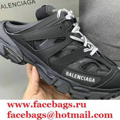 Balenciaga Track Mules Black in Mesh and Nylon 2021