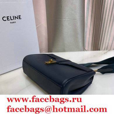 Celine Cowhide TEEN SOFT 16 Messenger Bag in Navy Blue 2021