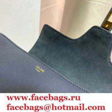 Celine Cowhide TEEN SOFT 16 Messenger Bag in Navy Blue 2021 - Click Image to Close