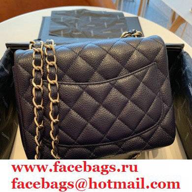 Chanel Calfskin Golden Chain Classic Flap Bag in BlackA011154 2021