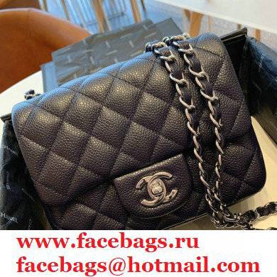 Chanel Calfskin Silver Chain Classic Flap Bag in BlackA011152 2021 - Click Image to Close