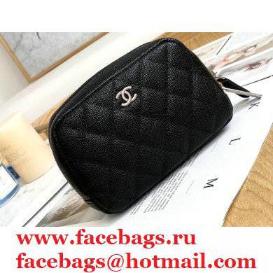Chanel Cosmetic Vanity Case Bag 31103 Grained Calfskin Black