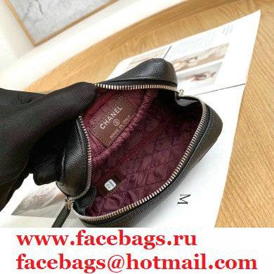 Chanel Cosmetic Vanity Case Bag 31103 Grained Calfskin Black