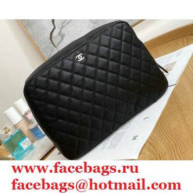 Chanel Cosmetic Vanity Case Bag 31106 Grained Calfskin Black - Click Image to Close