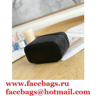 Chanel Cosmetic Vanity Case Bag 31107 Grained Calfskin Black