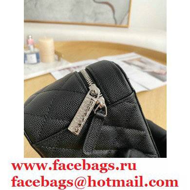 Chanel Cosmetic Vanity Case Bag 31107 Grained Calfskin Black