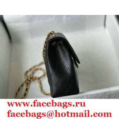 Chanel Cowhide Golden ChainBag in Black A2308 2021