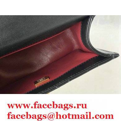 Chanel Cowhide Metal buckle Chain bag in Black As26155 2021