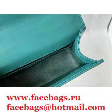 Chanel Cowhide Metal buckle Chain bag in Green As26154 2021