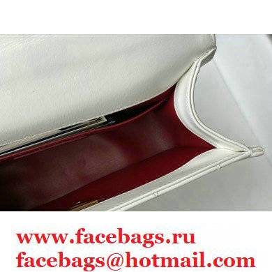 Chanel Cowhide Metal buckle Chain bag in WhiteAs26493 2021