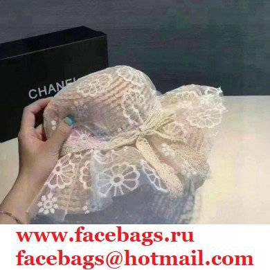 Chanel Lace princess hat in Pink Ch005