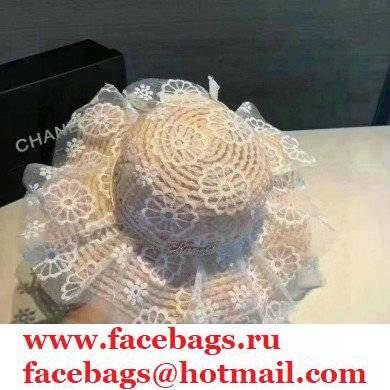 Chanel Lace princess hat in Pink Ch005