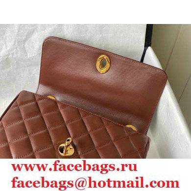 Chanel Lambskin Golden Chain Bag in Brown AS088 2021 - Click Image to Close