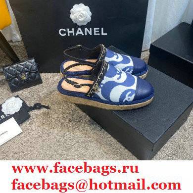 Chanel Sheepskin/Canvas Fisherman Sandals Cs003 2021