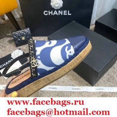 Chanel Sheepskin/Canvas Fisherman Sandals Cs003 2021 - Click Image to Close