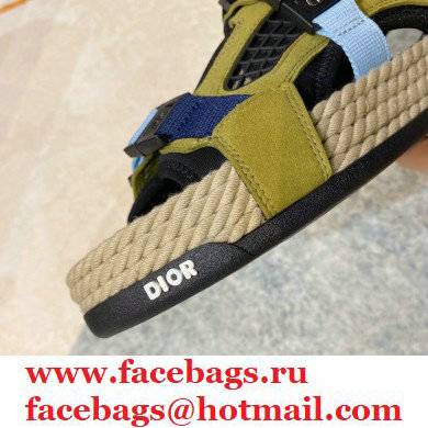 Dior CD Buckle Straw Fisherman Sandals Ds001 2021